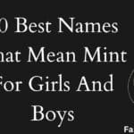 80 Best Names That Mean Mint For Girls And Boys
